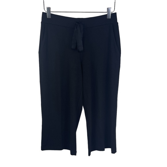 Lands' End Women's Knit Drawstring Pull On Crop Pants Leggings XS/P 2-4